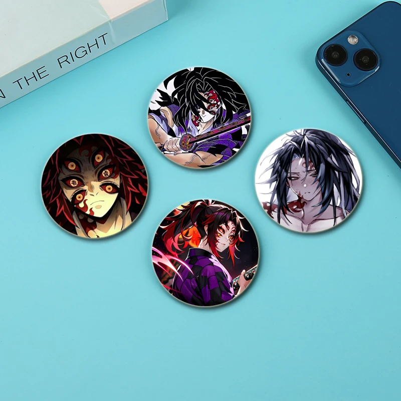 Kokushibo Anime Figure Badge Cosplay Eyes Cartoon Horror Brooches Comic Exquisite Enamel Pins for Backpack Accessories Jewelry