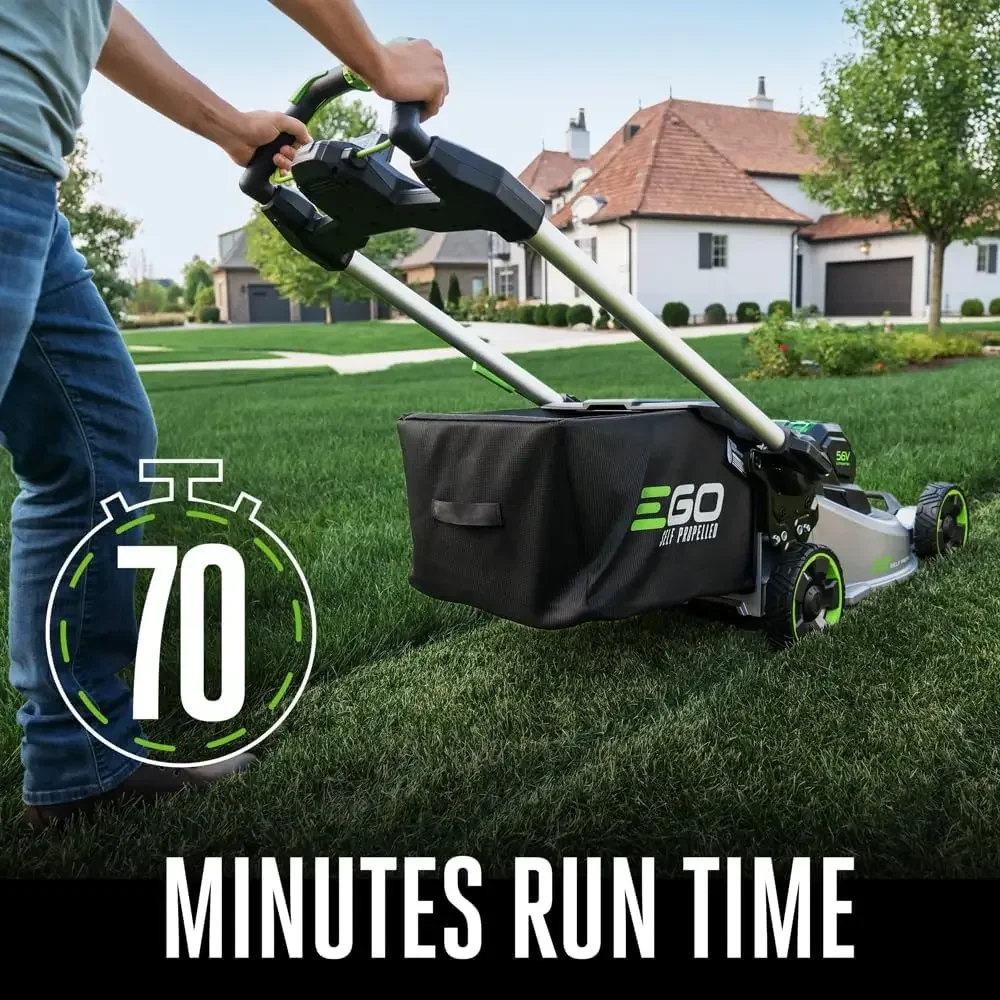 EGO Power+ LM2206SP 56-Volt 22-Inch Aluminum Deck Select Cut Self-Propelled Cordless Lawn Mower with 10.0Ah Battery,