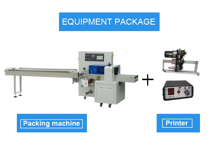Custom Made  Automatic Pillow Type Cake Packaging Machine Small Snack Food Packaging Equipment Pillow Packaging Machine