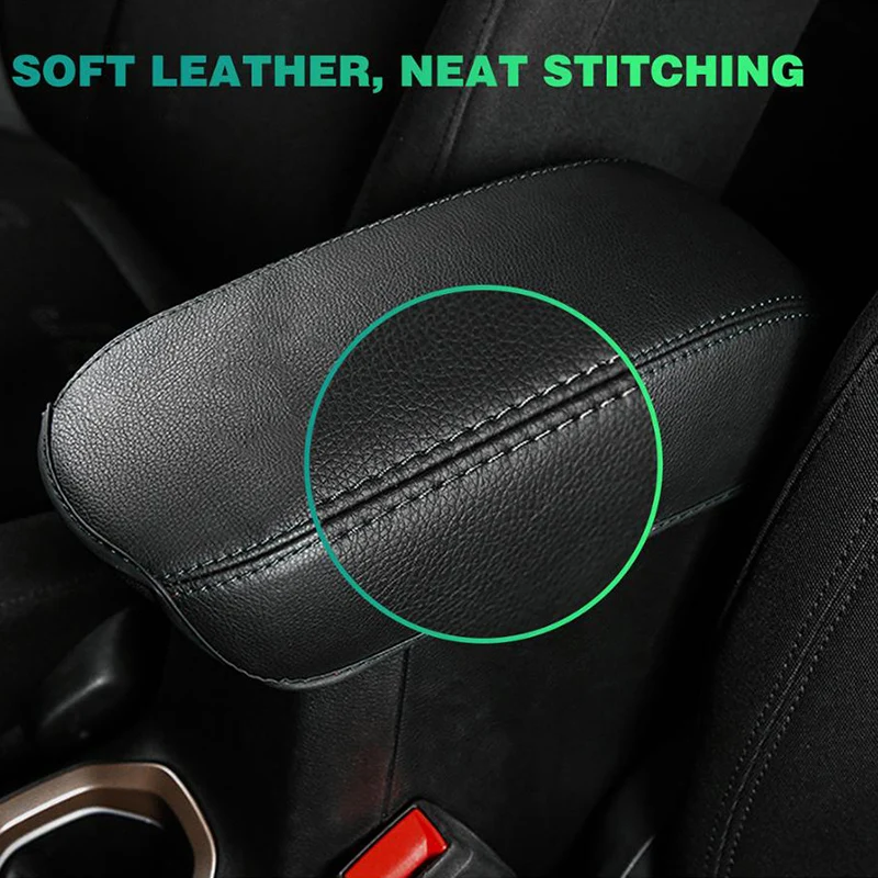 

A73Q-Car Armrest Box Cover For Jeep Renegade 2015-2020 Central Control Container Mat Automotive Interior Styling Accessories