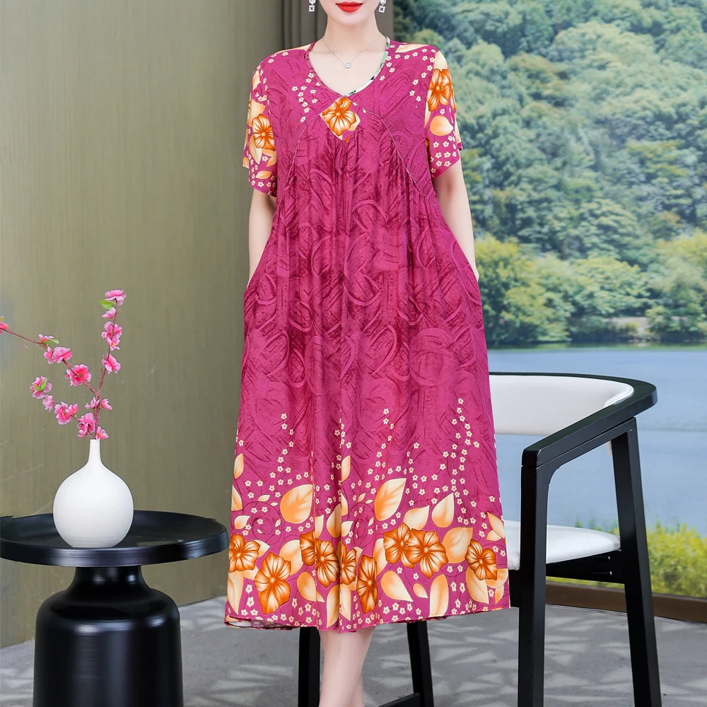 New 2023 Women Dress Female Casual short Sleeve cotton Dresses loose solid Vintage Sweet Clothing Vestidos  vestido verano