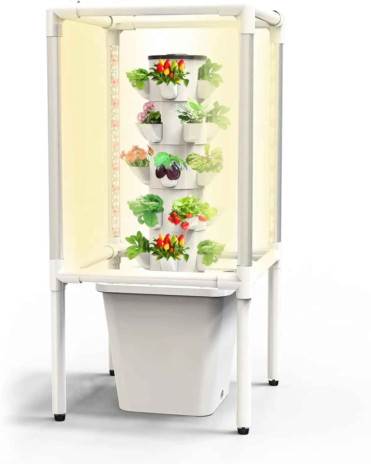 

Sjzx Hydroponic Growing System with Grow Lights (No Seedlings Included) |25-Plant Hydroponic System