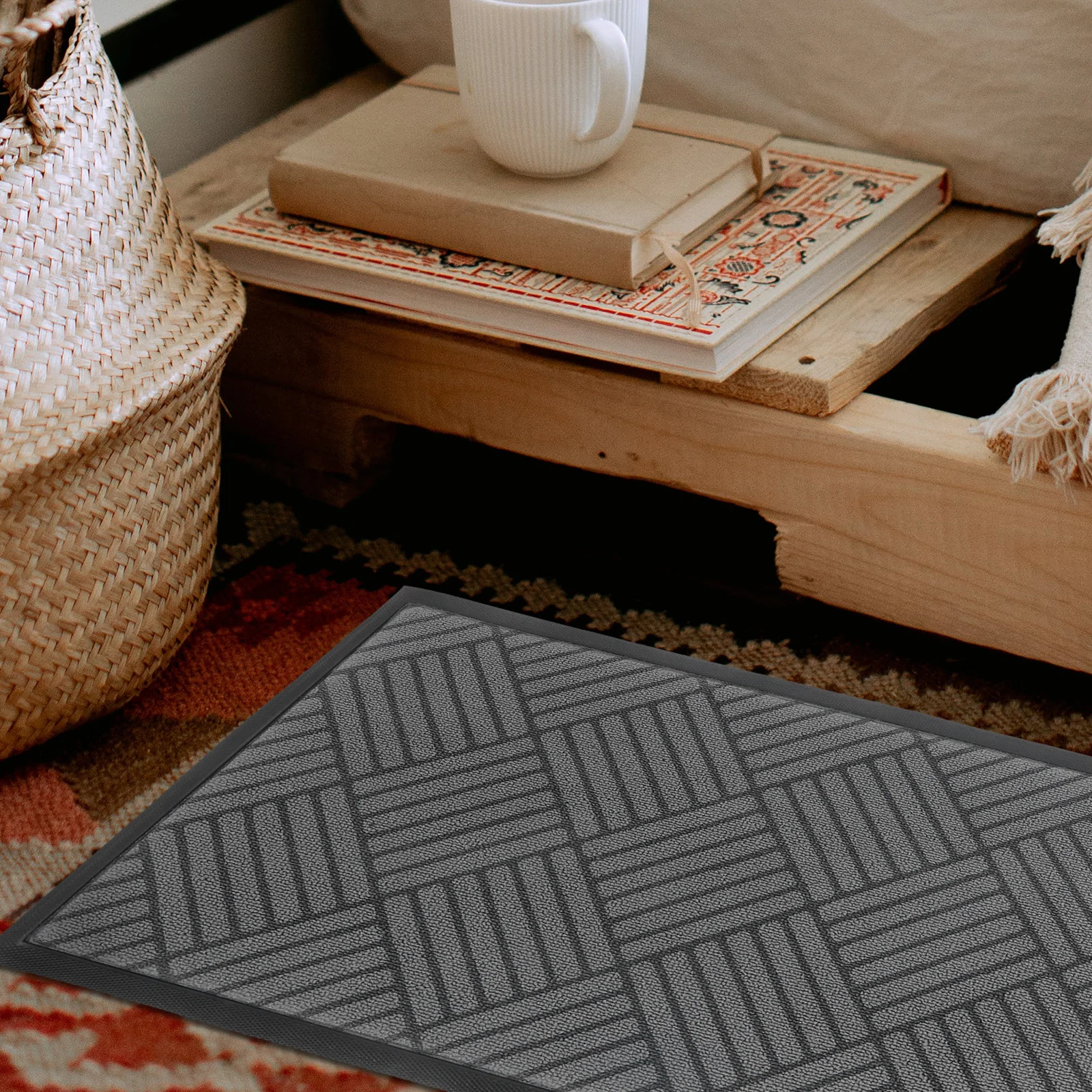 

Anti Skid Floor Mat Front Door Mat Nonslip Entryway Rug Comfortable Floor Cushion Doormat for Home Bathroom Living Room Kitchen