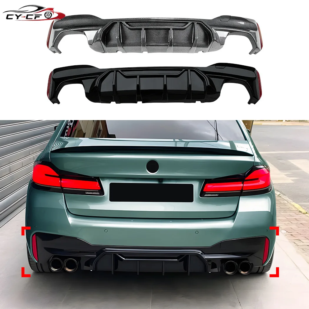 For BMW 5 Series G30 G31 M Sport 2018-2023 Rear Diffuser Bumper Splitter Lip Spoiler Car Body Kits Exterior Parts Accessories