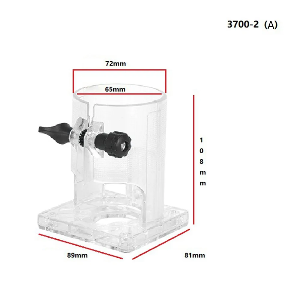 1pc Wooden Router Base Trimming Machine Plastic Base 3700 Woodworking Edge Cutter Electric Trimming Machine Power Tool Accessori