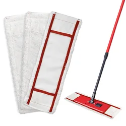 3PCS Replacement Floor Mop Pads for Vileda Microfiber Flat Mop Cloth Pads, Washable& Reusable Mop Refill Pad Home Cleaning Part