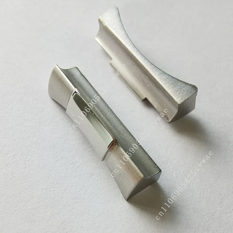 Collegamento Terminale con maglie curve solide da 20 مم، argento، oro، nero، oro rosa، Solo per l'orologio RLX Day-tona SUB