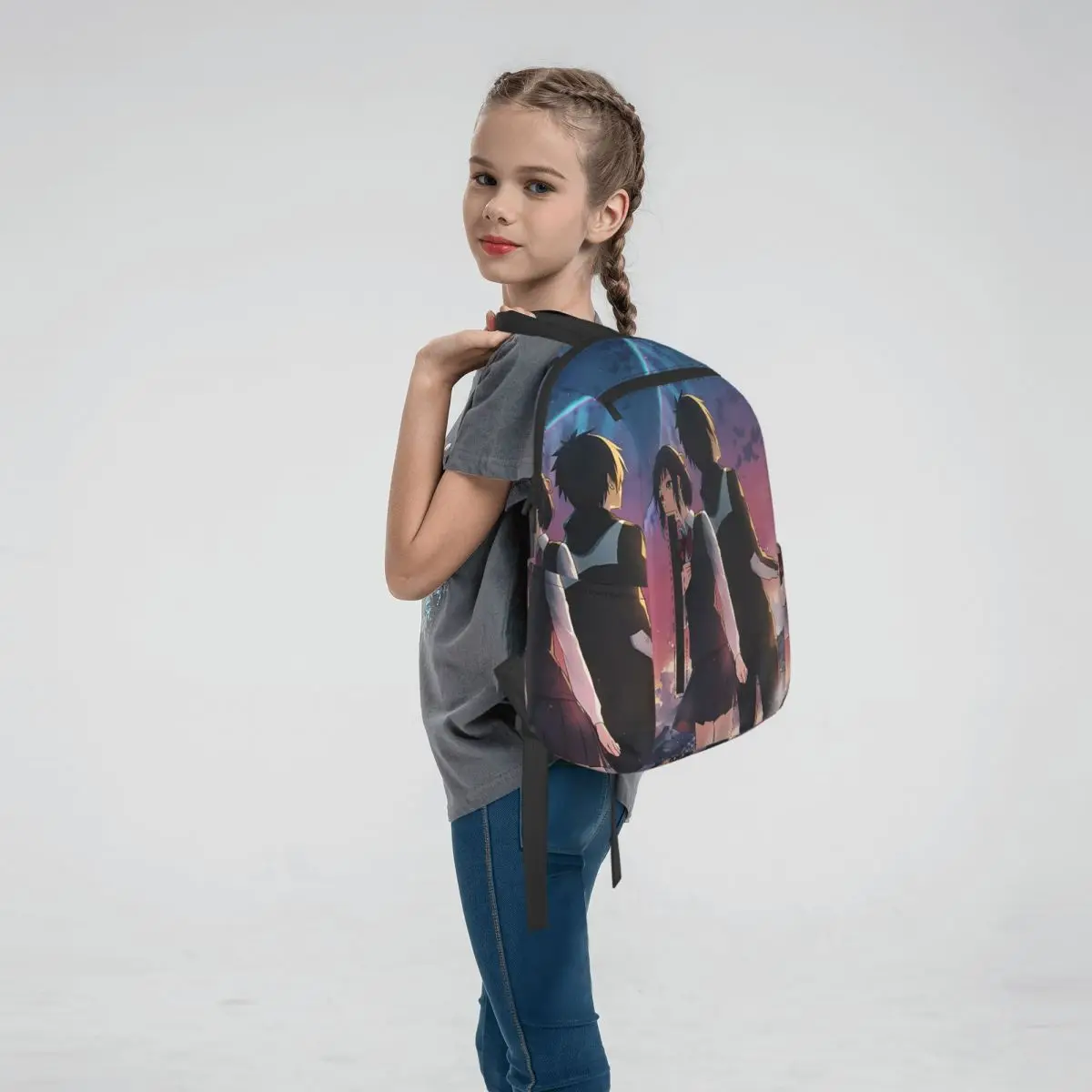Japanese Anime Your Name Backpack Large Capacity Boys Girls BookBag School Bag Shoulder Bags for Men Women