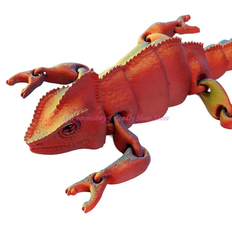 85aa Light Responsive Reptilile Skulptur Flexible Design -Druckmaterial Stressablagerung Compact Home Decor Kreatives für