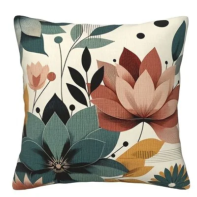 Floral Patterned Pillowcase Set ,Sofa bedroom cushion cover, single-sided printing, without pillow core