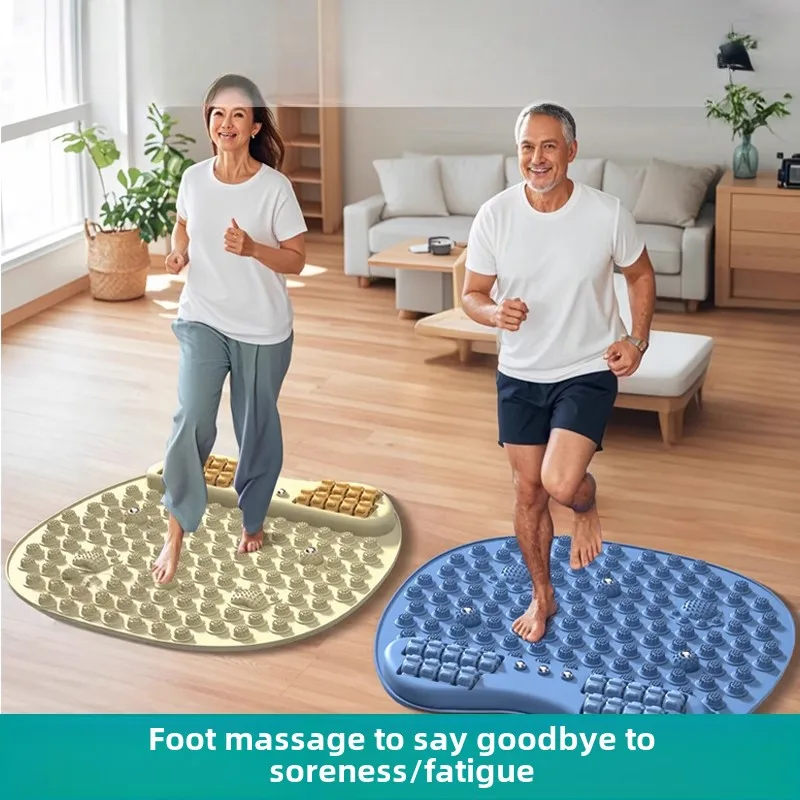 50*50cm Soft Silicone Foot Massage Pads Shiatsu Yoga Mat Round Standing Still Yoga Supplies Super Jogging Acupressure Mats