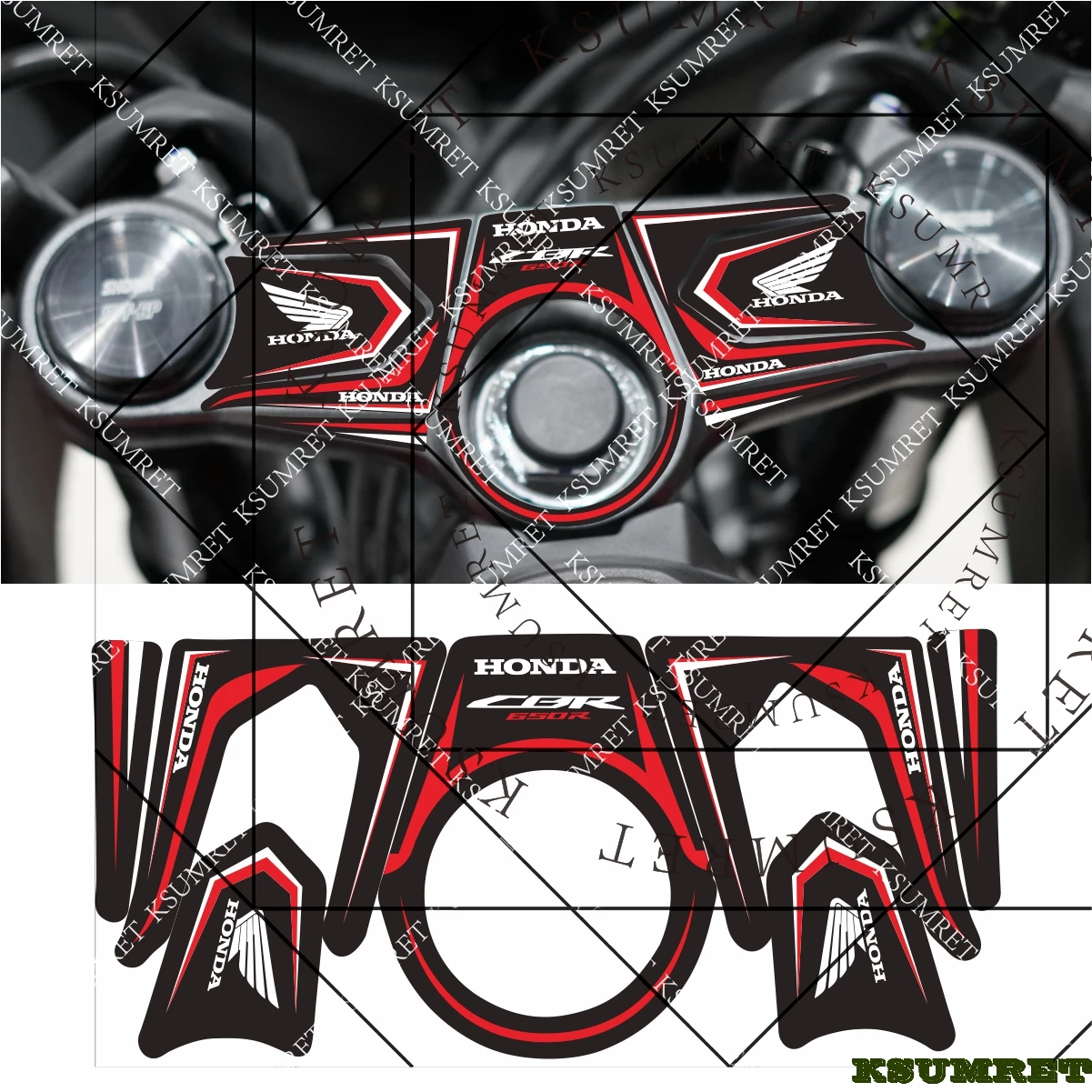 ملصق لهوندا CBR650R للدراجات النارية على ملصقات سامسونج