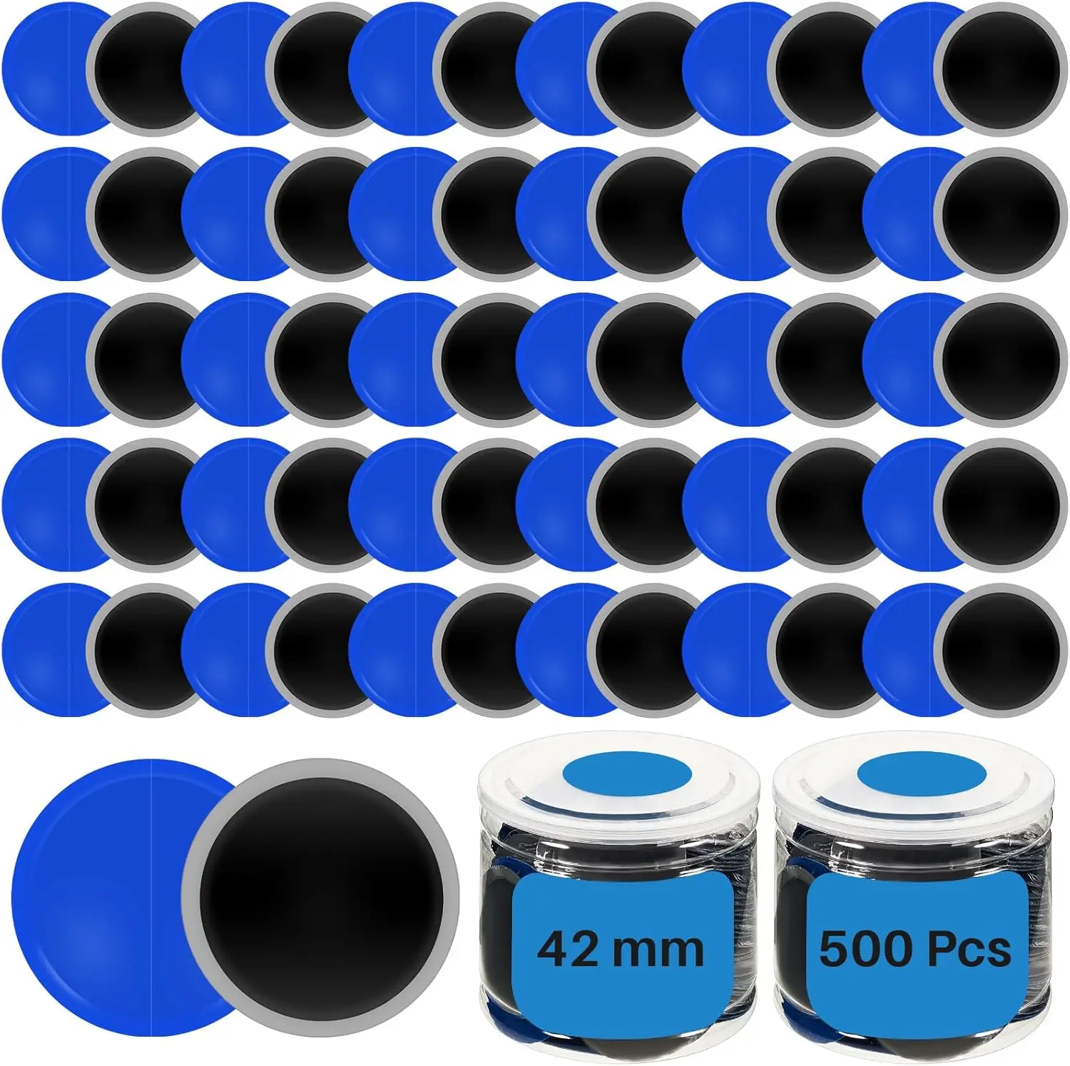 

500 Pcs Heavy Duty Tire Patches Round Fast Repair Kit for Car Truck Motorcycle Bike Inner Tire