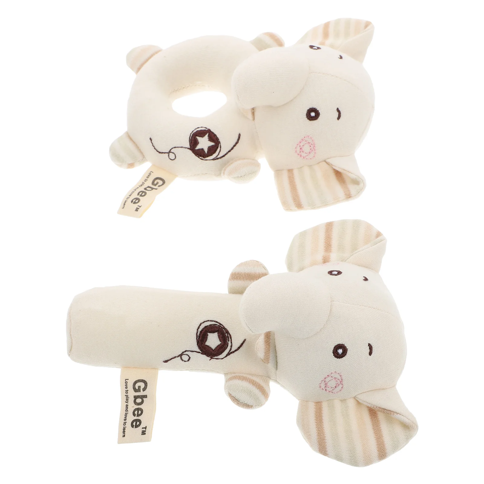 

2 Pcs Hand Bell Stuffed Toy Baby Handbell Bells for Toddler Music Child