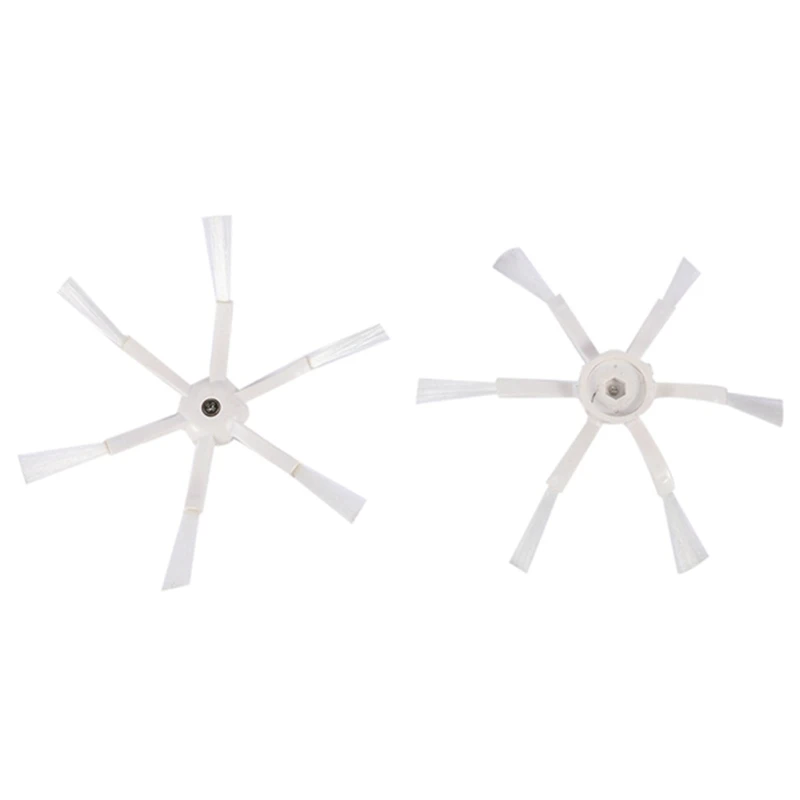 Белая боковая щетка на 6 рычагов для Xiaomi 1S MI Robot Vacuum 2 Roborock S50 S51 S5, запчасти для пылесоса, аксессуары