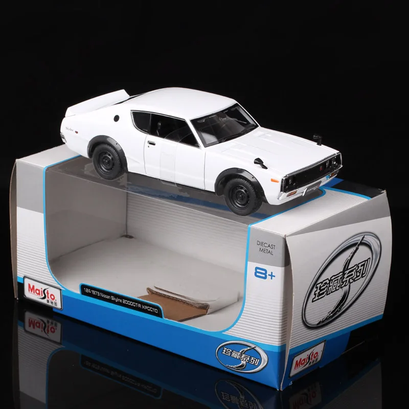 Maisto 1/24 Scale 1973 Nissan Skyline 2000 GTR Car Model Prince Motor Diecast Metal Toy Vehicles Classic Replicas