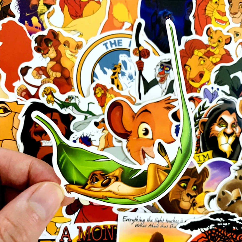 10/30/50pcs Disney The Lion King Cartoon Stickers DIY Phone Bicycle Laptop Skateboard Cool Anime Graffiti Decals Fun for Kid Toy