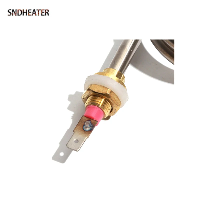 SNDHEATER الكهربائية شكل دائري عنصر تسخين المياه الغمر 220 فولت 1200 واط M12 موضوع الفولاذ المقاوم للصدأ التقطير سخان 70 مللي متر ضياء.