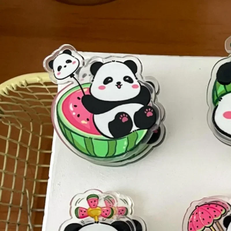 2pcs Cute Panda Cartoon Decoration Gift Sealing Clip Note Clip