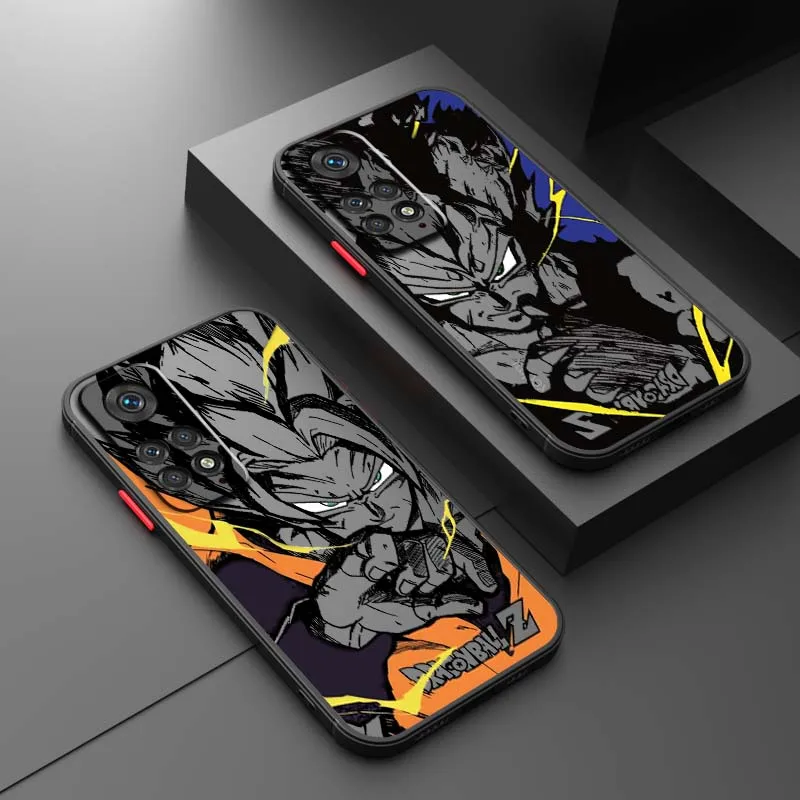 

Anime Art D-Dragones B-Balls Phone Case For Xiaomi Redmi Note 14 13R 13 12 11 12T 11S 11E 11T Pro Plus Frosted Translucent