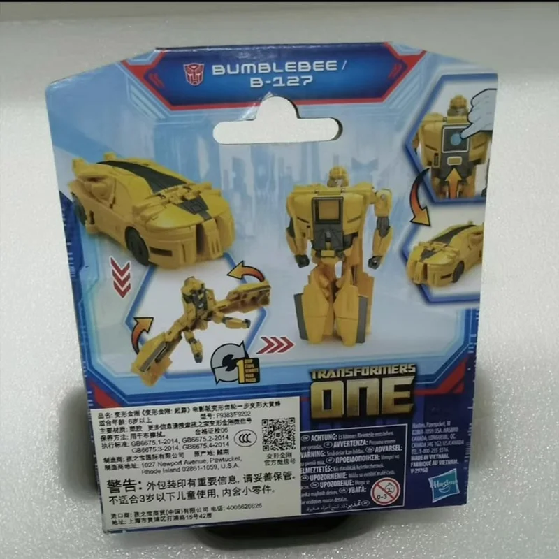 Hasbro Transformers One Bumblebee B-127 8Cm Anime Original Action Figure Model Children's Toy Birthday Gift Collection