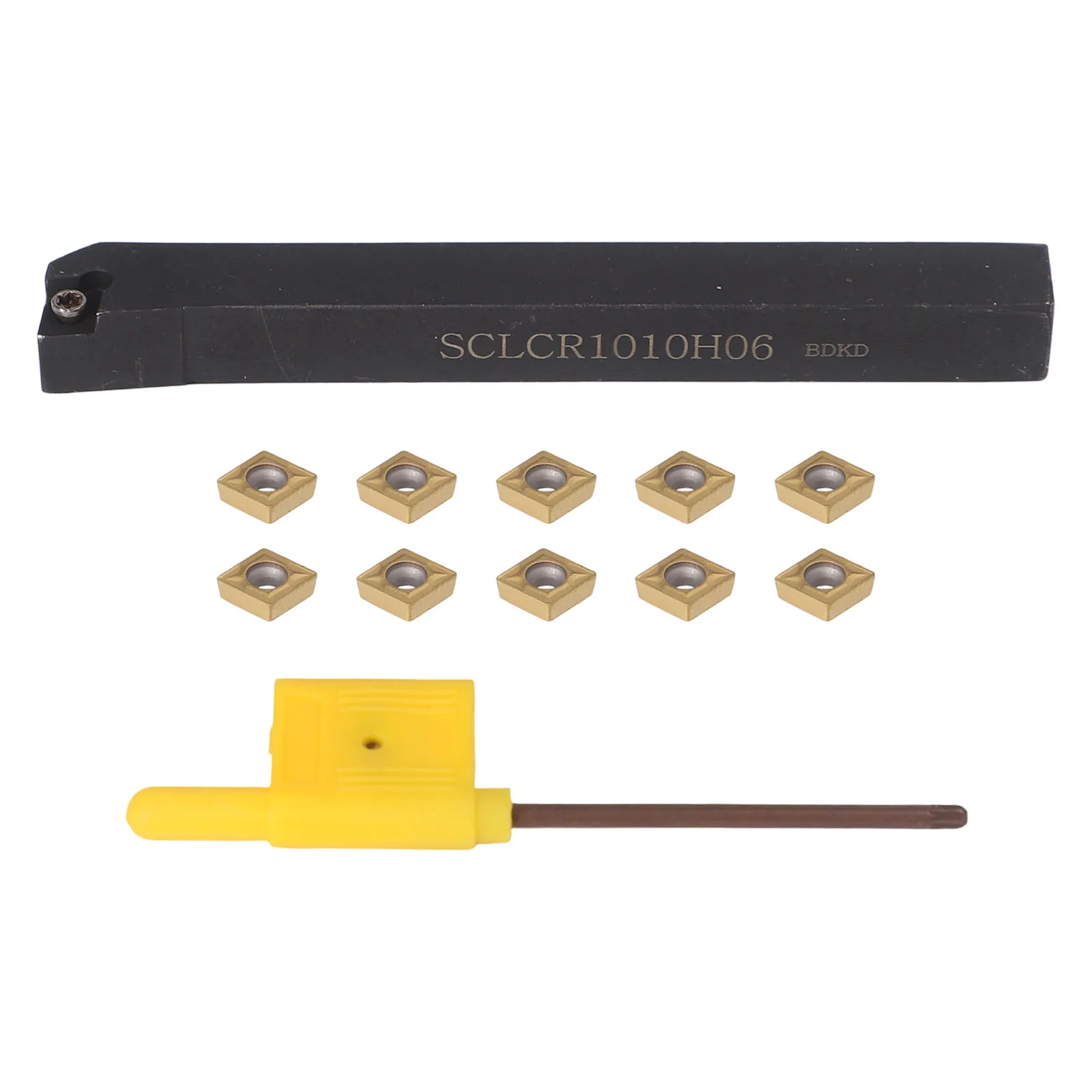 أداة المخرطة CCMT060204 تحول مستمر 10 قطع مجموعة سبائك الصلب المواد رقاقة كسر التحكم أداء القطع الممتاز #2