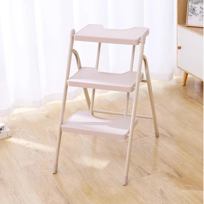 Step Step Ladder Platform Lightweight Washbasin Stairs Portable Stainless Kitchen Baby Chair Folding Sedie Simple Bamboo LT