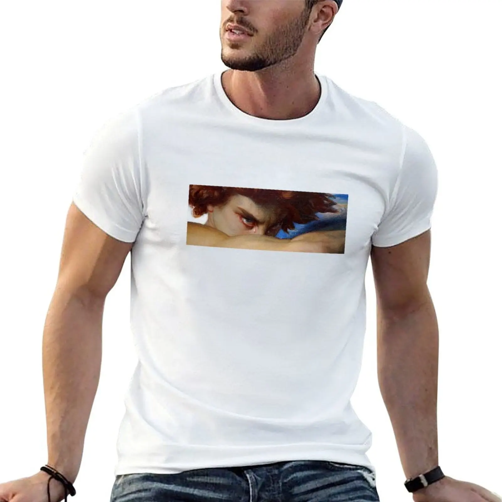 Fallen Angel | Handsome devil T-Shirt Luxury man customizeds Men's clothing