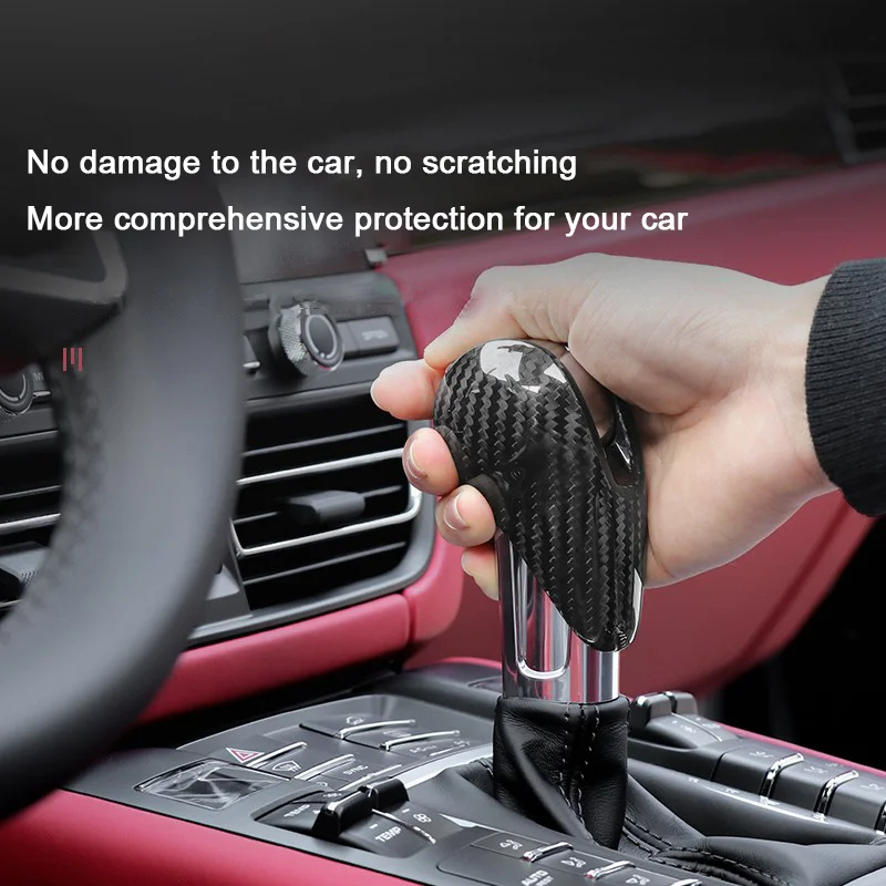 

For Porsche Macan 2014-2017 2018 2019 2020 2021 2022 2023 2024 2025, Real Carbon Fiber Car Dashboard Door Trim Gear Shift Panel