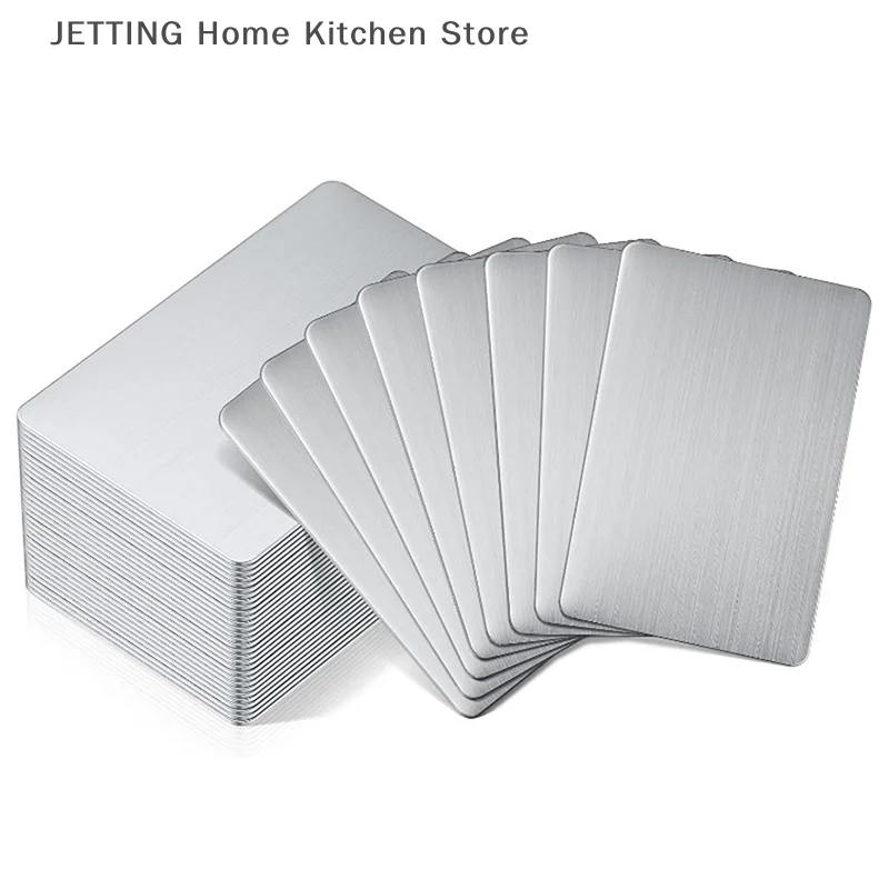 

1Pc Stainless Steel Business Card Blanks Laser Engraving Cards Office Business Cards Blanks For Engraver Engraving DIY Cards