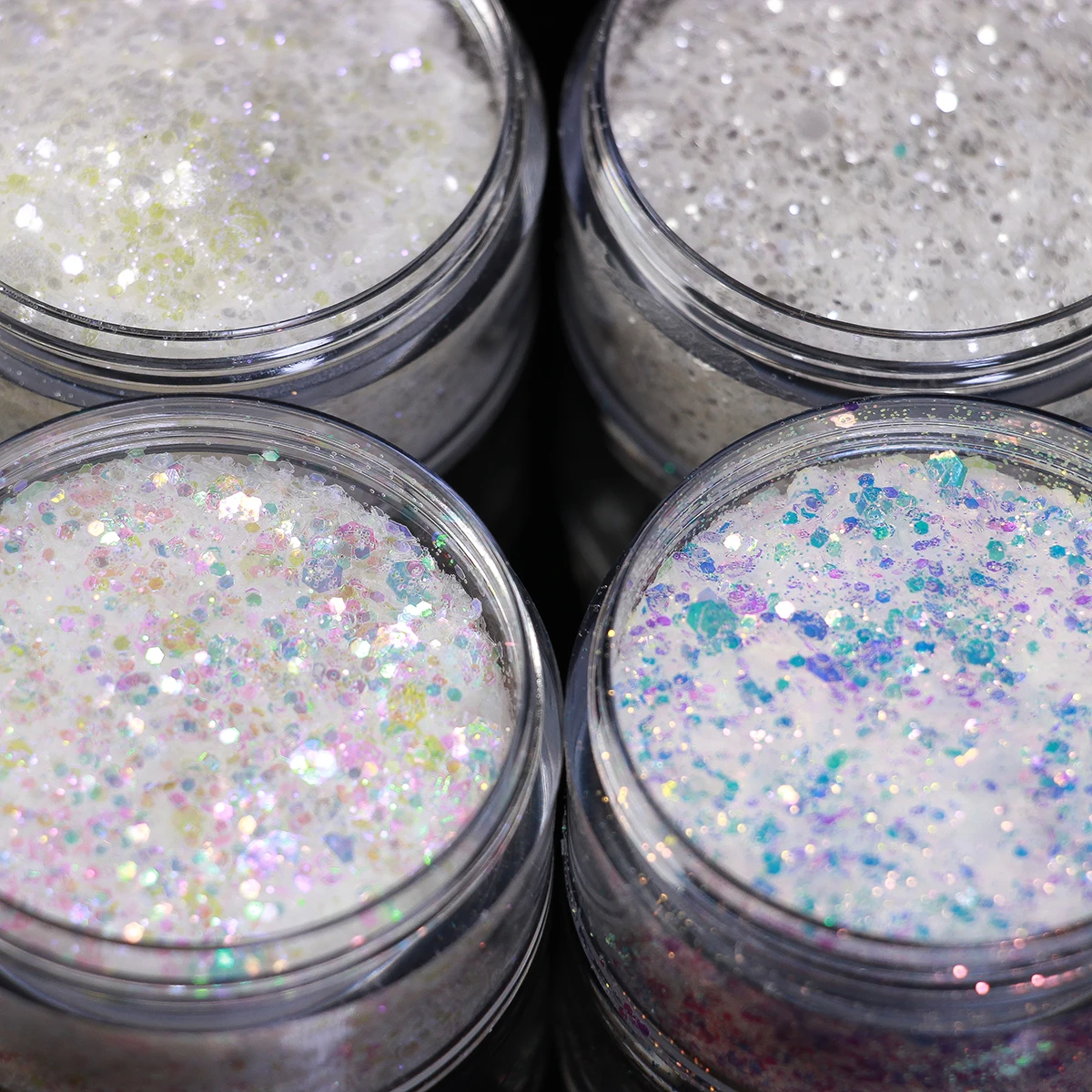 Sparkly Chameleon Nail Opal Flakes Magic Mirror Aurora Dikke nagelpailletten Pigment Oogschaduw Colorshift Zeemeermin Nagel Chroomstof