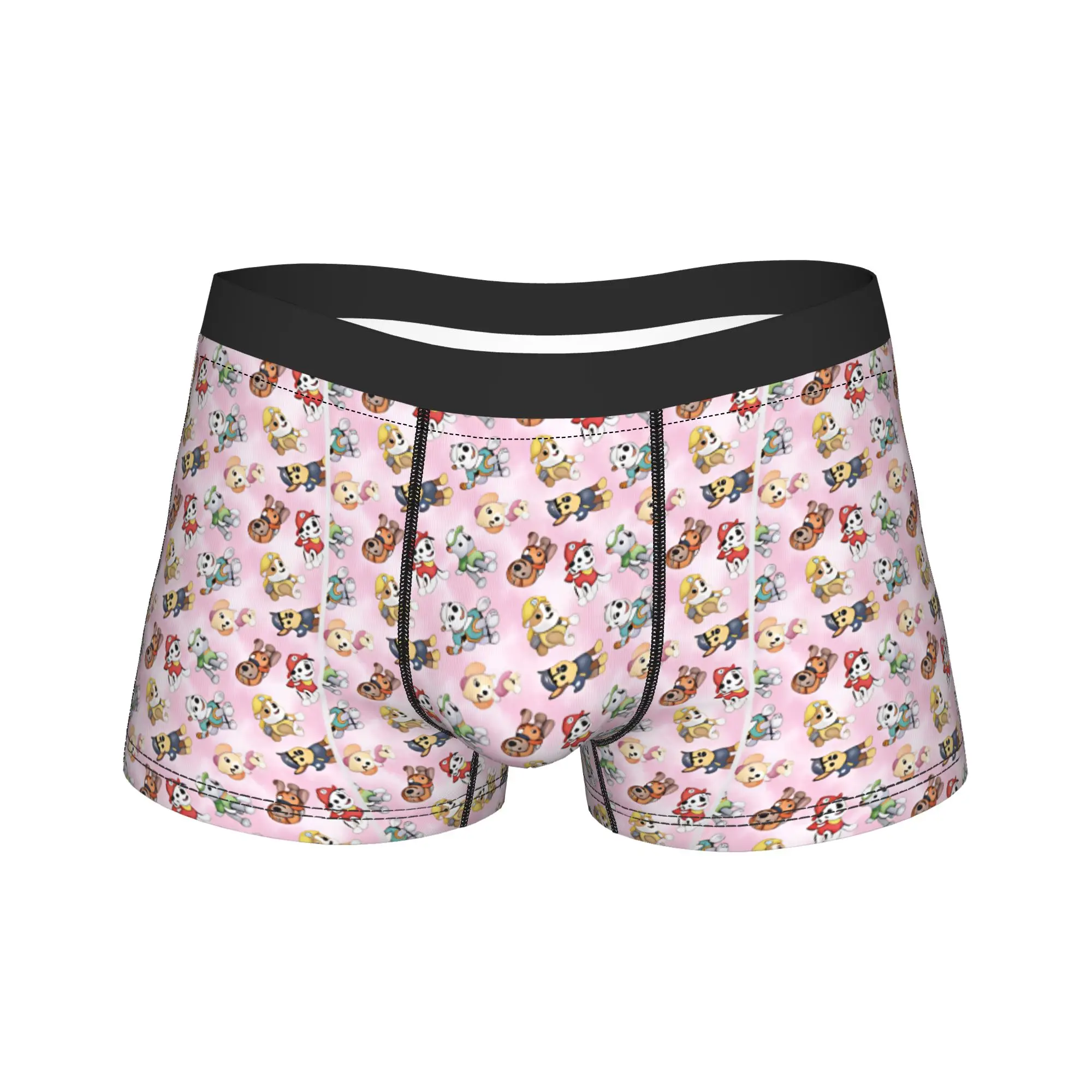 Paw Dogs Cute Puppy Character Boxer Shorts  3D Pouch Underwear Trenky Print Boxer Brief Funny Males Underpants Plus Size