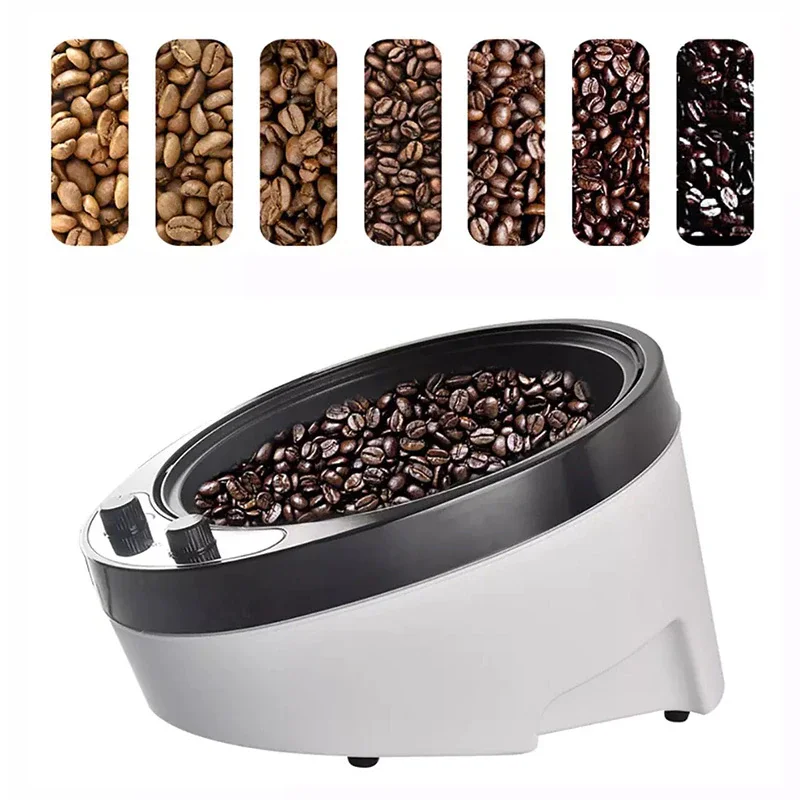 110V 220V Electric Coffee Roaster Machine Inclined Plane Non-stick Coating Grain Drying Popcorn Maker Bake Tool