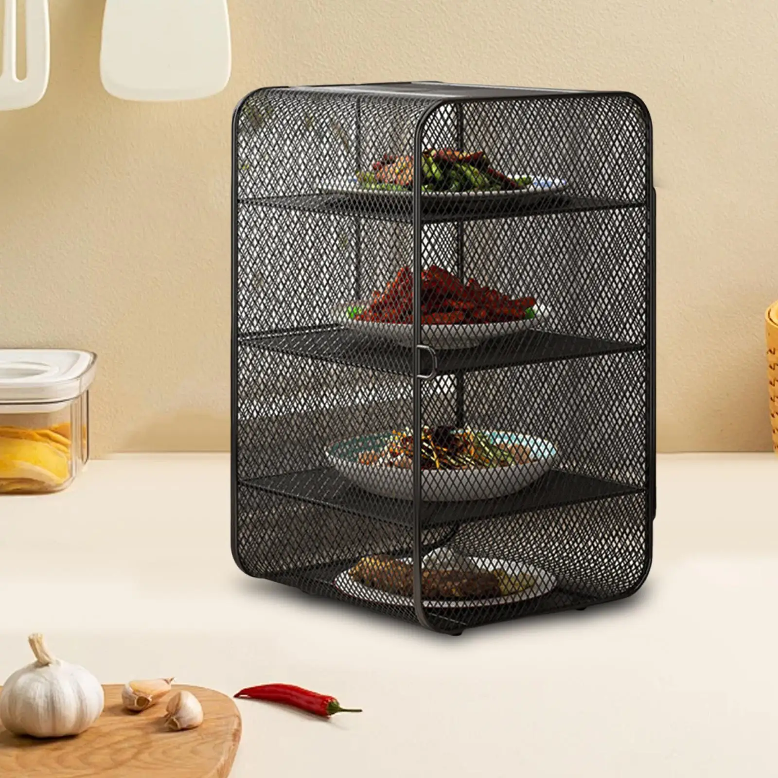 

Kitchen Food Cover Metal Plate Serving Cover for Dining Table Counter Buffet