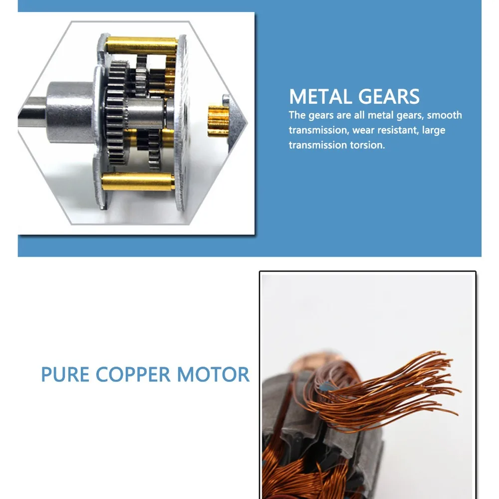 Durable DC12V Geared Motor 25mm D Shaft 37mm Diameter Speed Reduction Motor 2000RPM All Metal Gear Gear Motor For DIY Projects