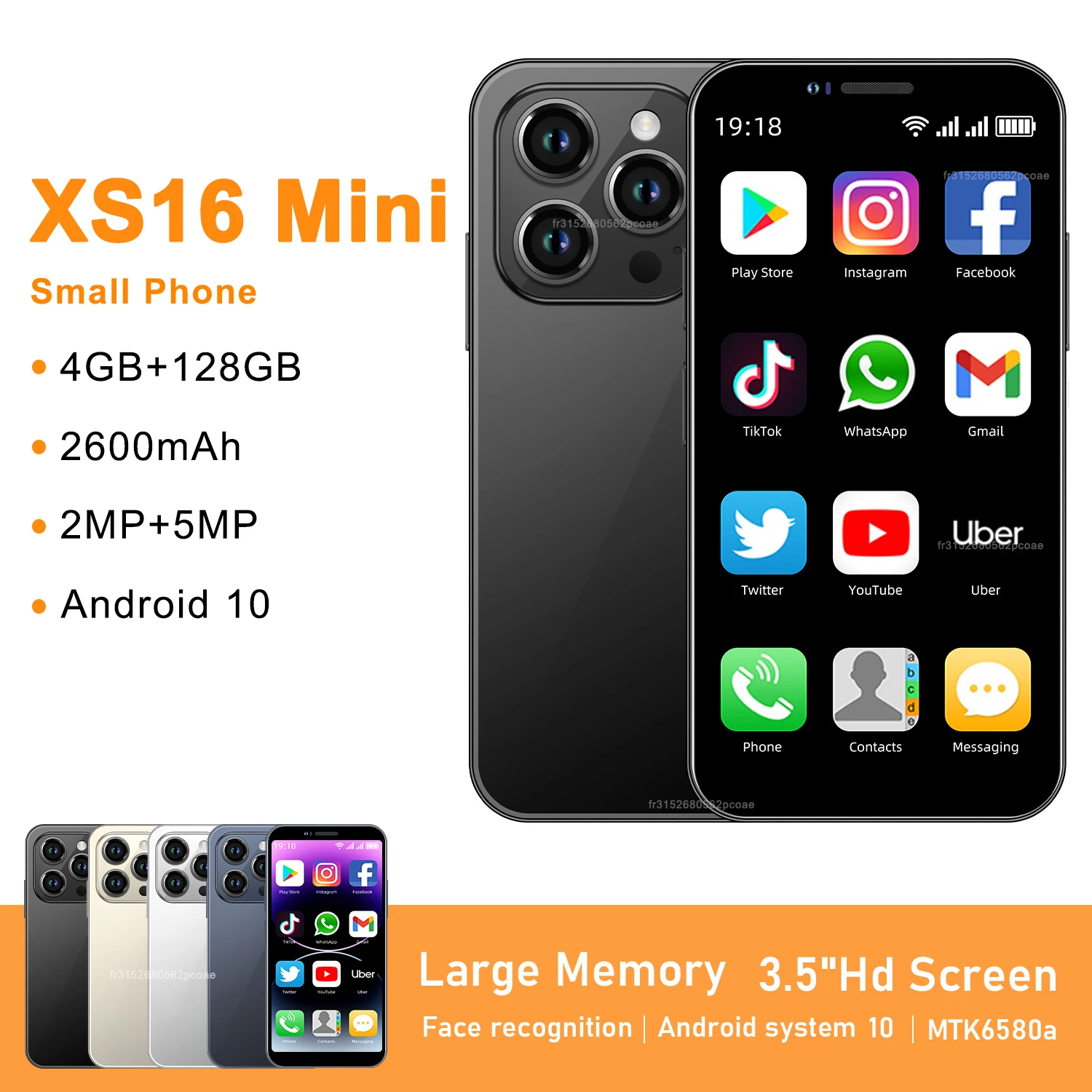 Oryginalny XS16 Mini Smartphone 3.5 \