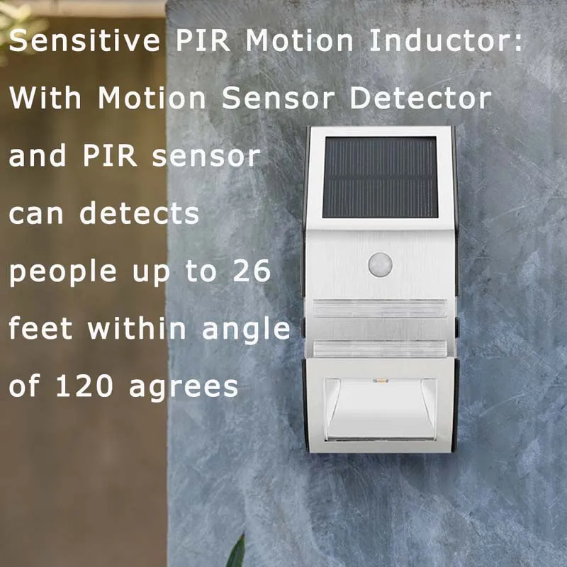 Motion Solar Sensor Lights For Outdoor Garden LED Wireless Energy Wall Lighting Waterproof Street Lamp Night Light Decorations