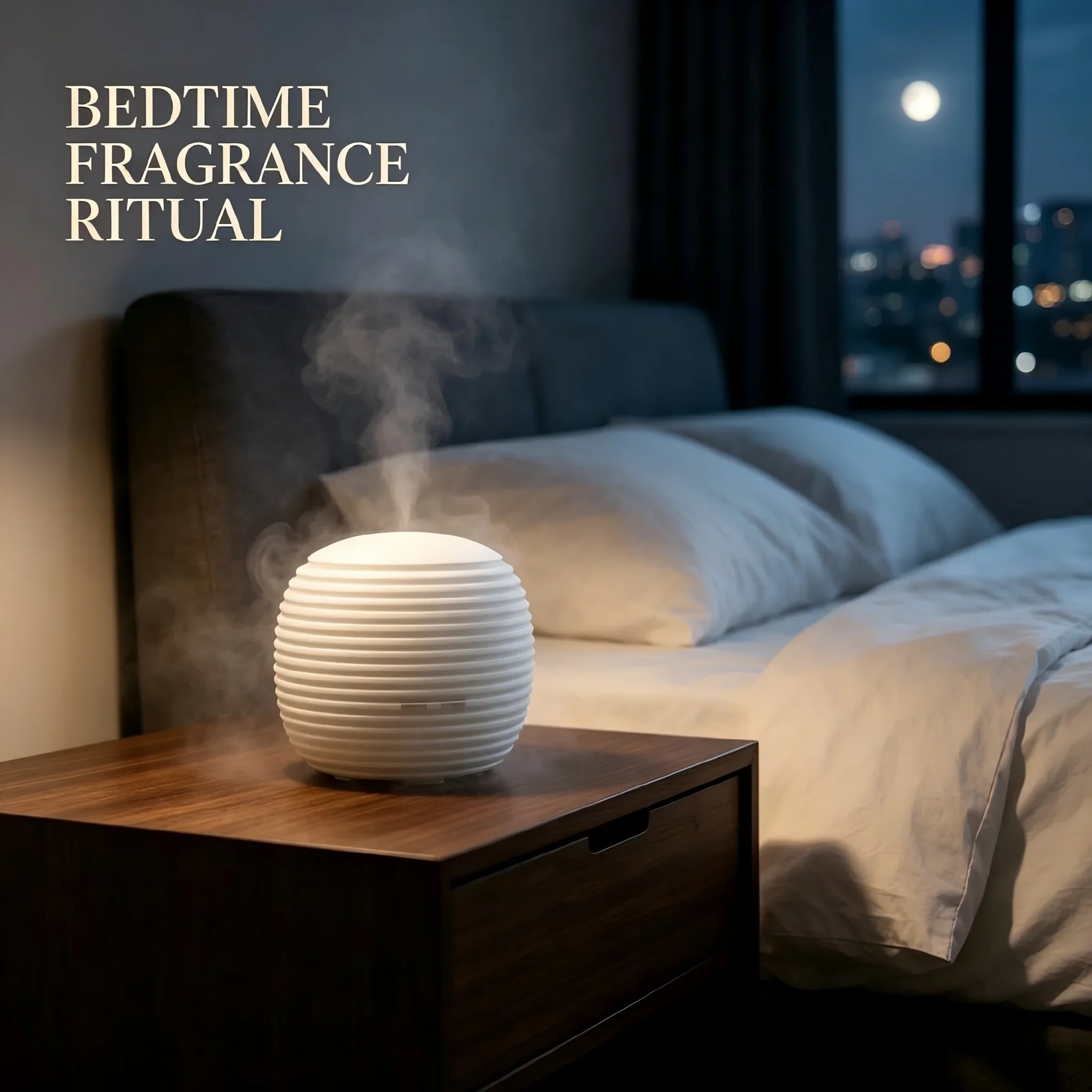Lantern Glow Mini Humidifier Aromatherapy Diffuser — 7 Color LED Night Light, Whisper Quiet Mist for Office Desk & Small Spaces