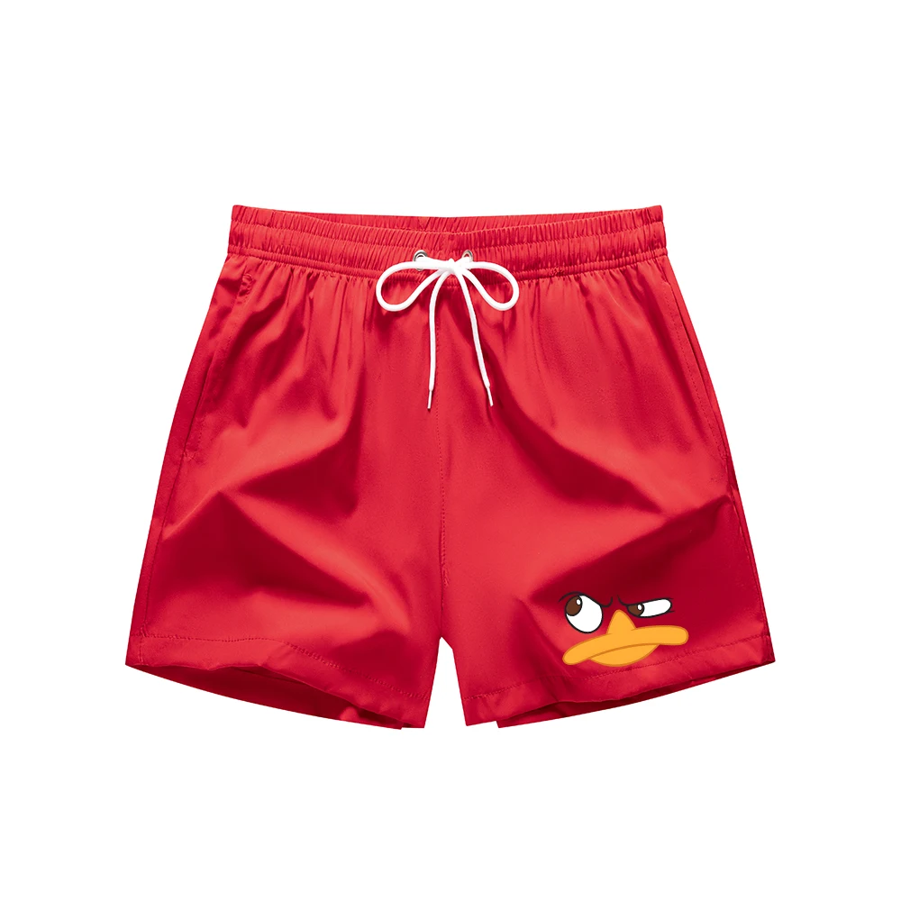 

Мужские летние быстросохнущие шорты с принтом, сетчатой подкладкой и карманами, повседневные пляжные шорты, плавки, купальники