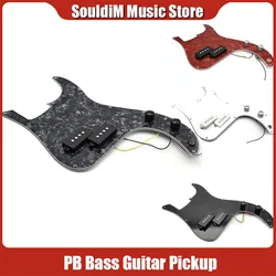 Pickguard prewired W/Pickup Knob Pots Kit Body Project Assembly For Precision PB Bass Replacement