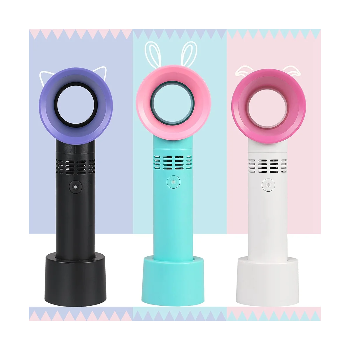 Sèche-cils blanc avec chargeur USB, mini ventilateur pour extension de cils, outils de maquillage de beauté