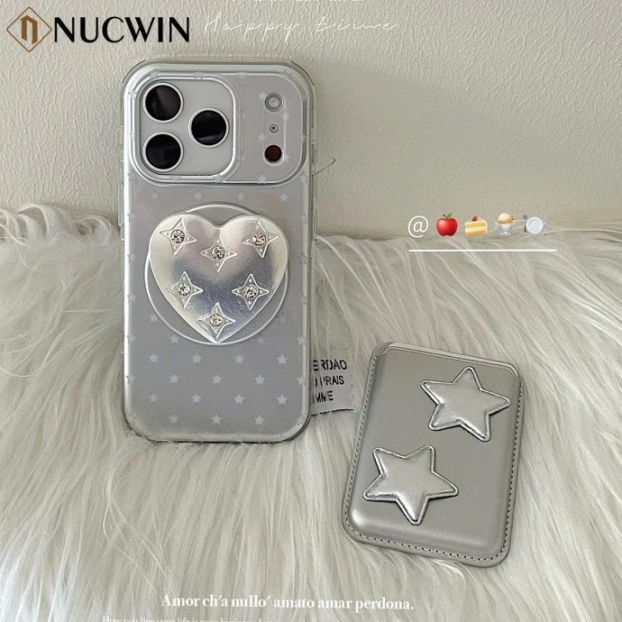 Electroplated Star Magnetic Stand Phone Case for iPhone 17 P