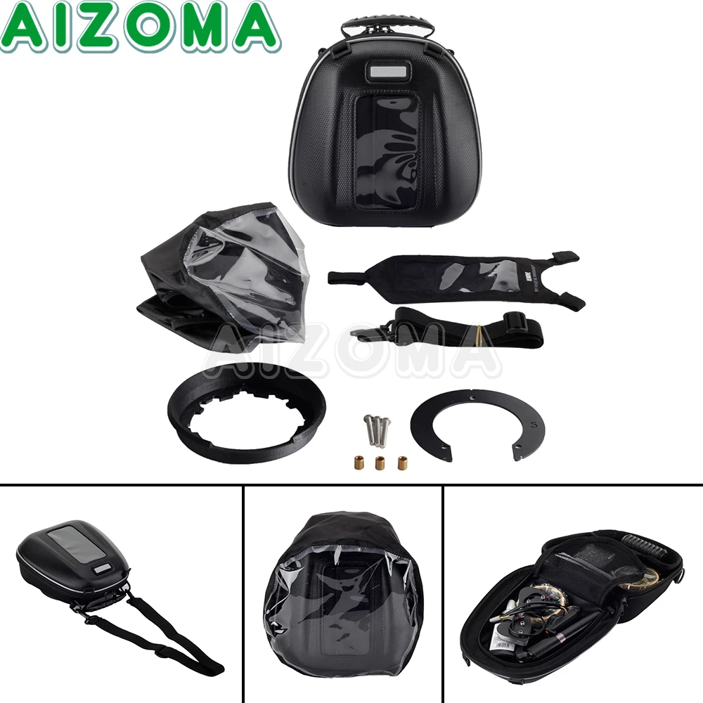 For YAMAHA MT-09 MT09 Tracer 900 GT FZ FJ 09 2014-2022 Motorcycle Waterproof Fuel Tank Lock Bag Big Navigation Window Saddle Bag