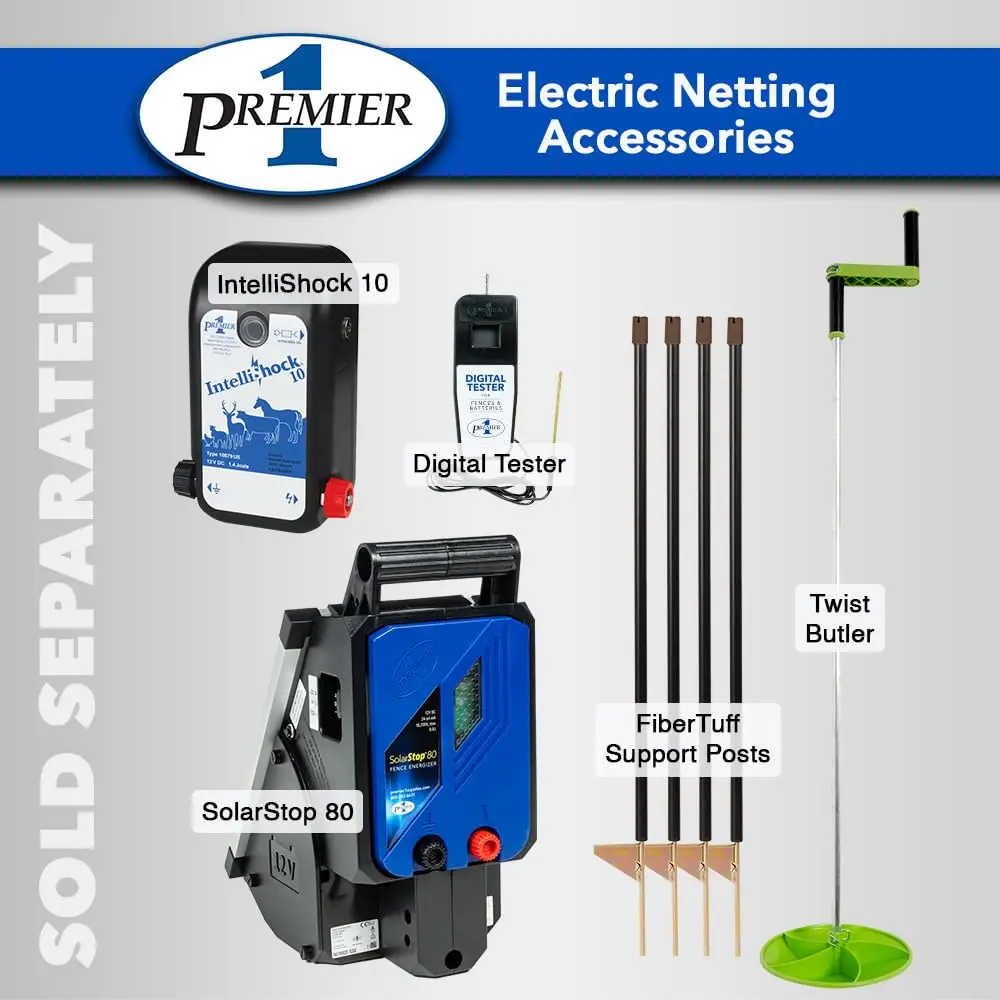 1 cerca elétrica de rede de ovelhas e cabras |   Amarelo – 35"H x 164'L