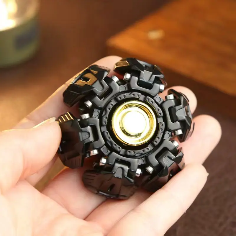 Open Armor Linkage Ancient Iron Fidget Spinner,  Hand Spinner EDC Stress Relief Toy, ADHD Anti-Anxiety Toy Adults Gifts