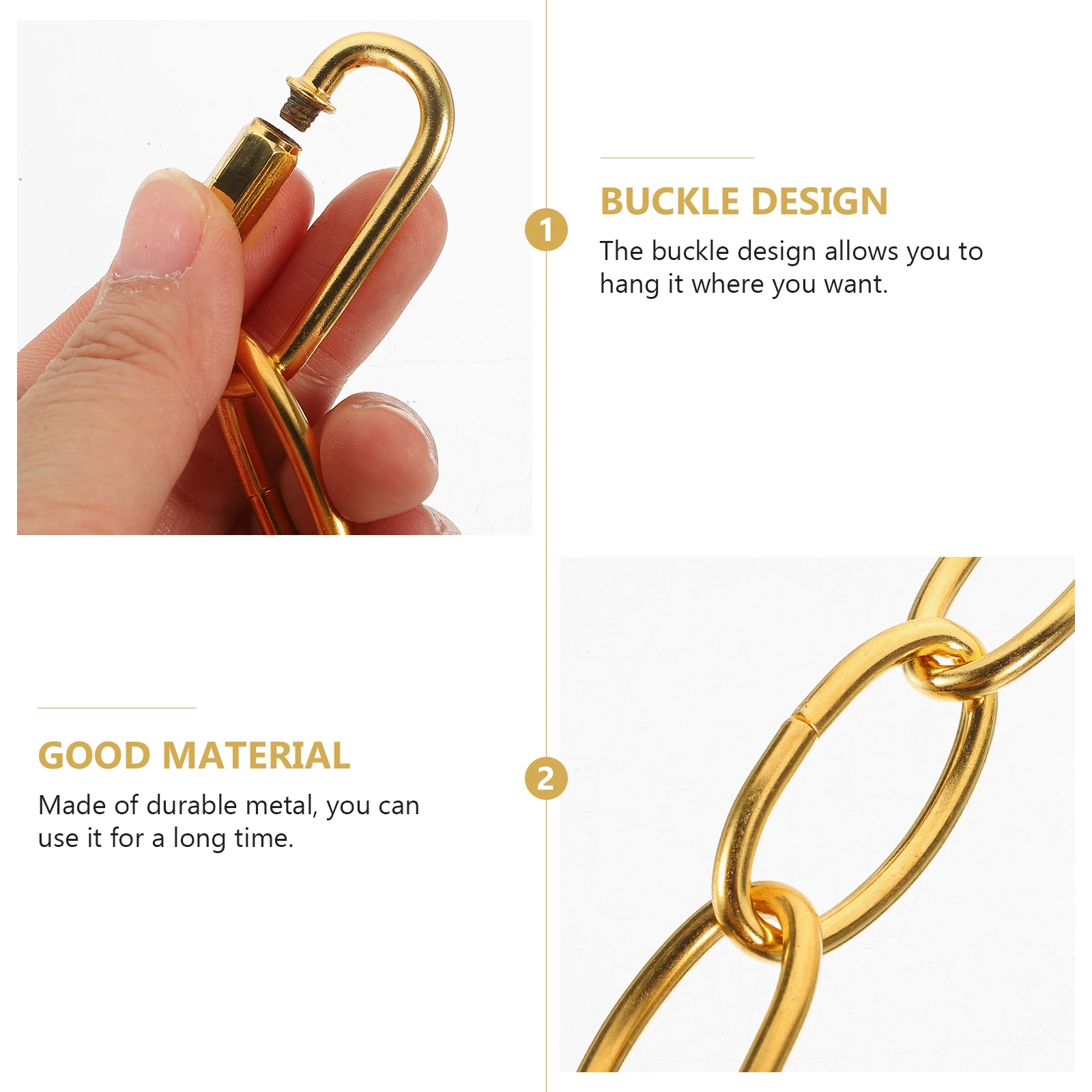 

Chandelier Chain Extension Light Fixture Hanging Connector Link Metal Safety Accessories for Pendant Lighting for LED
