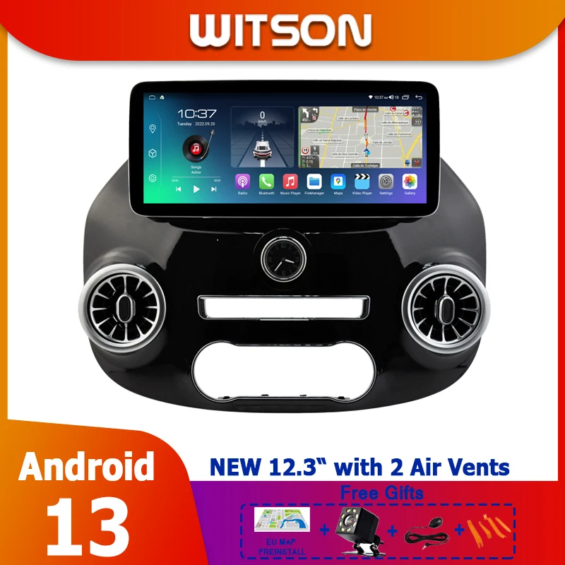 

Car Radio GPS 12.3" Multimedia Player For MERCEDES-BENZ VITO 3 W447 2014-2022 Autoradio 1280*720 WIFI BT CarPlay Air Vents Parts