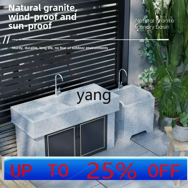 

LTT уличная раковина из натурального мрамора, встроенная гранитная раковина для стирки