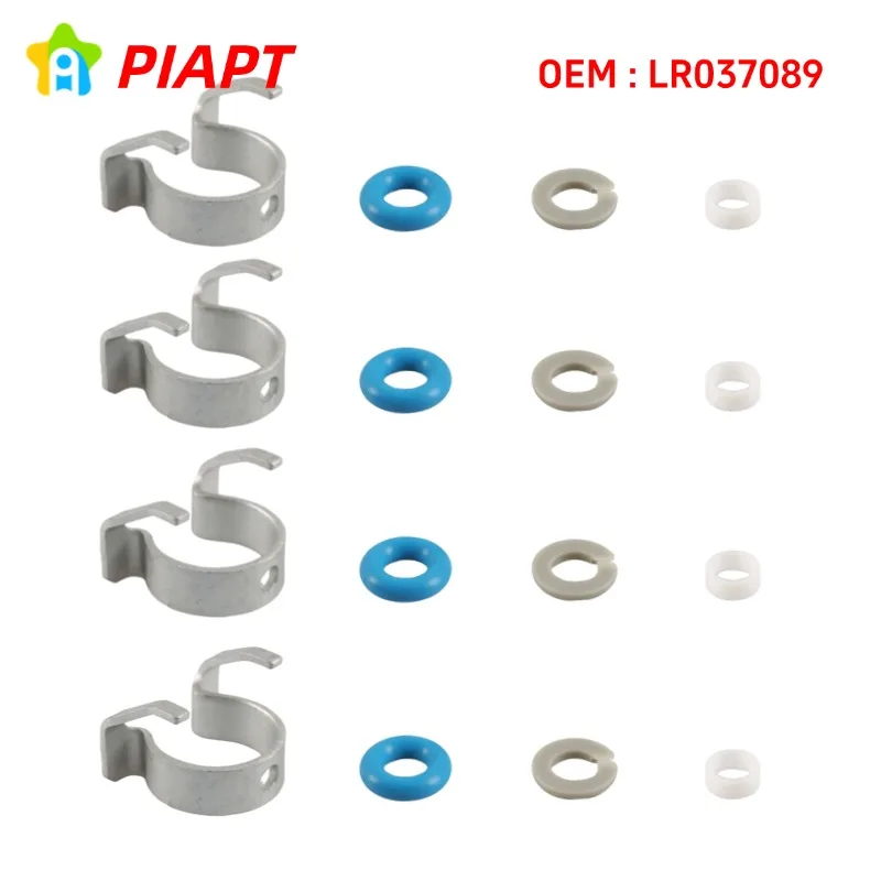 4SET OEM LR037089 LR020028 C2D24387 T2H33724 Fuel Injector Repair Kit it for Range Rover Sport LR3 LR4