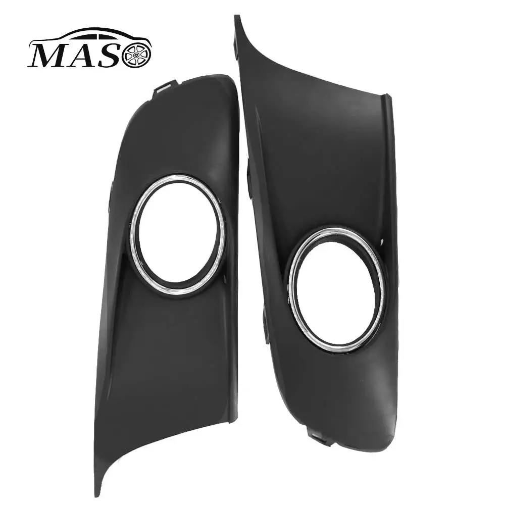 2 szt. ABS Osłony Kratki Lamp Przeciwmgielnych Przedniego Zderzaka Lewa i Prawa do Volkswagen VW Caddy/Touran 2010 2011 2012-2015